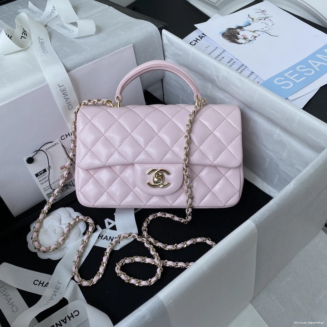 Hyper Peter WITH FLAP CHANEL TOP HANDLE-20*12*6cm BAG 0816